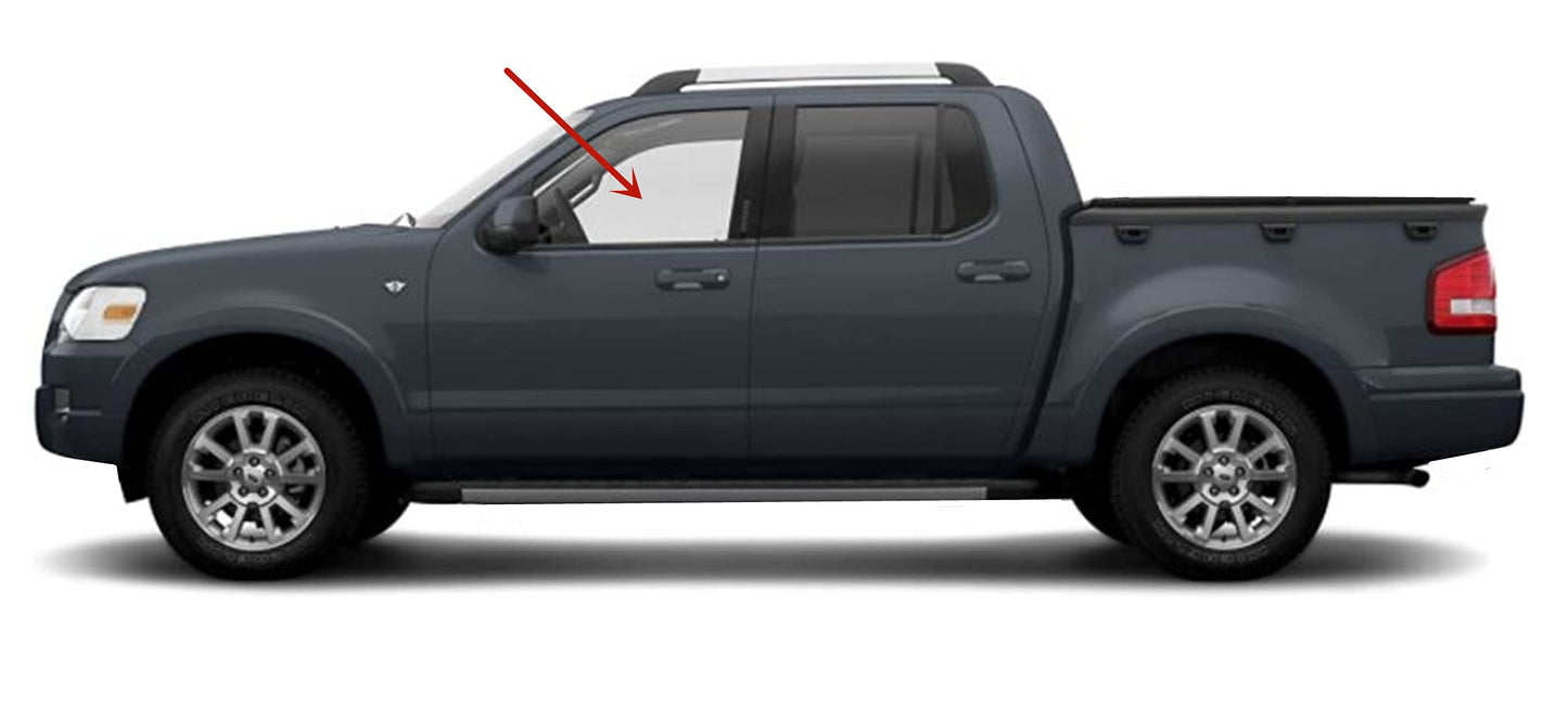 Driver Left Side Front Door Window Door Glass Compatible with Ford Explorer Sport Trac 2003-2006 Models