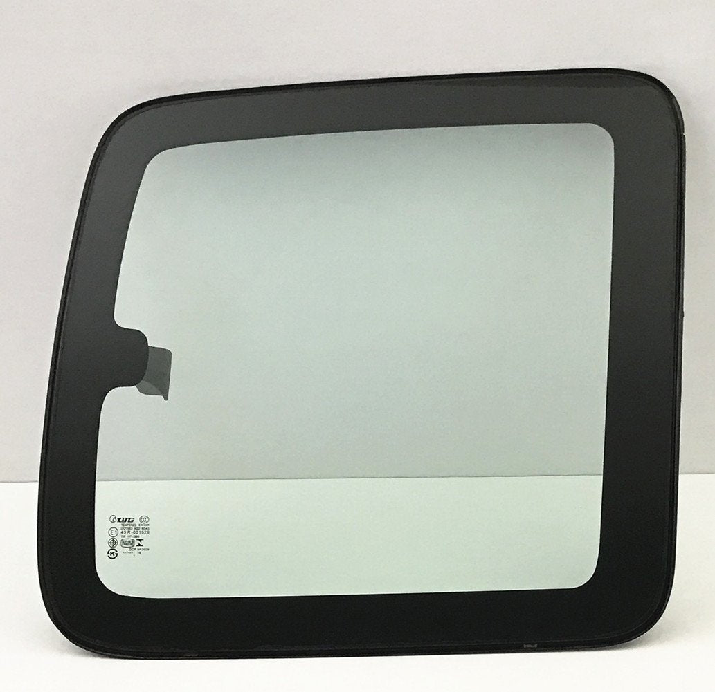 Movable Passenger Right Side Rear Quarter Window Quarter Glass With Frame & Latch Compatible with Chevrolet Silverado 1999-2006 / Classic 2007 Extended Cab Pickup Models