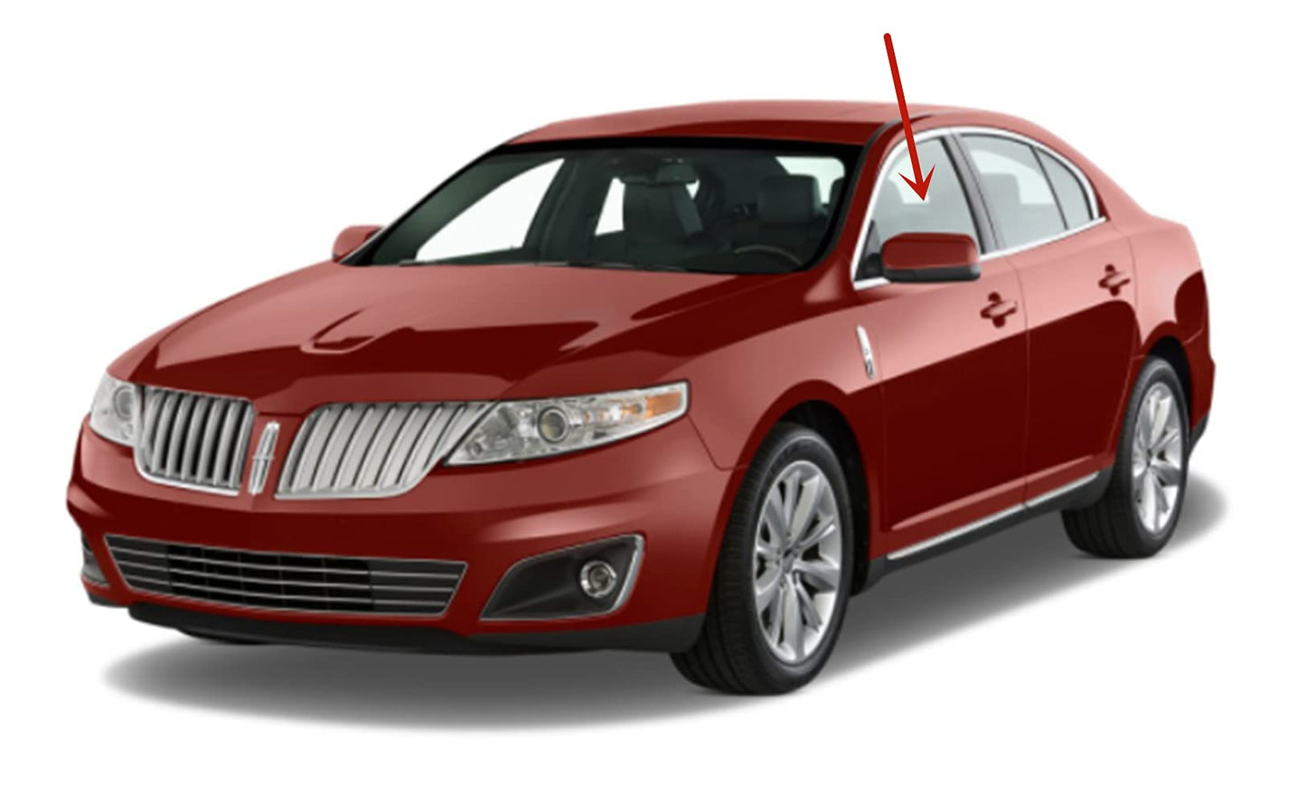 Laminated Driver Left Side Front Door Window Door Glass Compatible with Lincoln MKS 2009-2016 Models