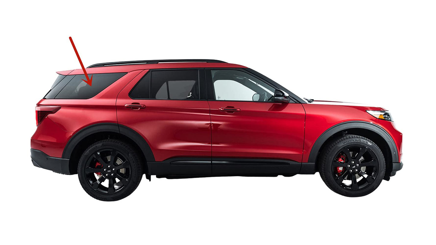 Passenger Right Side Quarter Window Quarter Glass Compatible with Ford Explorer 2020-2025 Models