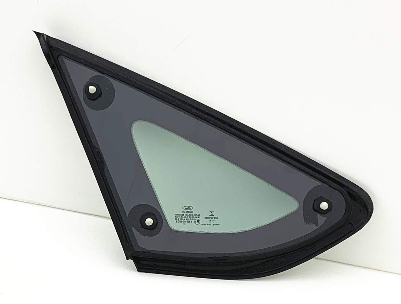 OE Titanium Moulding Passenger Right Side Quarter Window Quarter Glass Compatible with Ford Fusion 2013-2020 Models