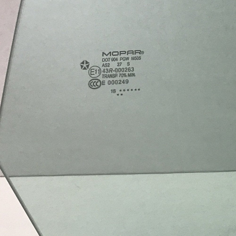 OEM Passenger Right Side Door Window Door Glass Compatible with Dodge Challenger 2 Door Coupe 2008-2023 Models