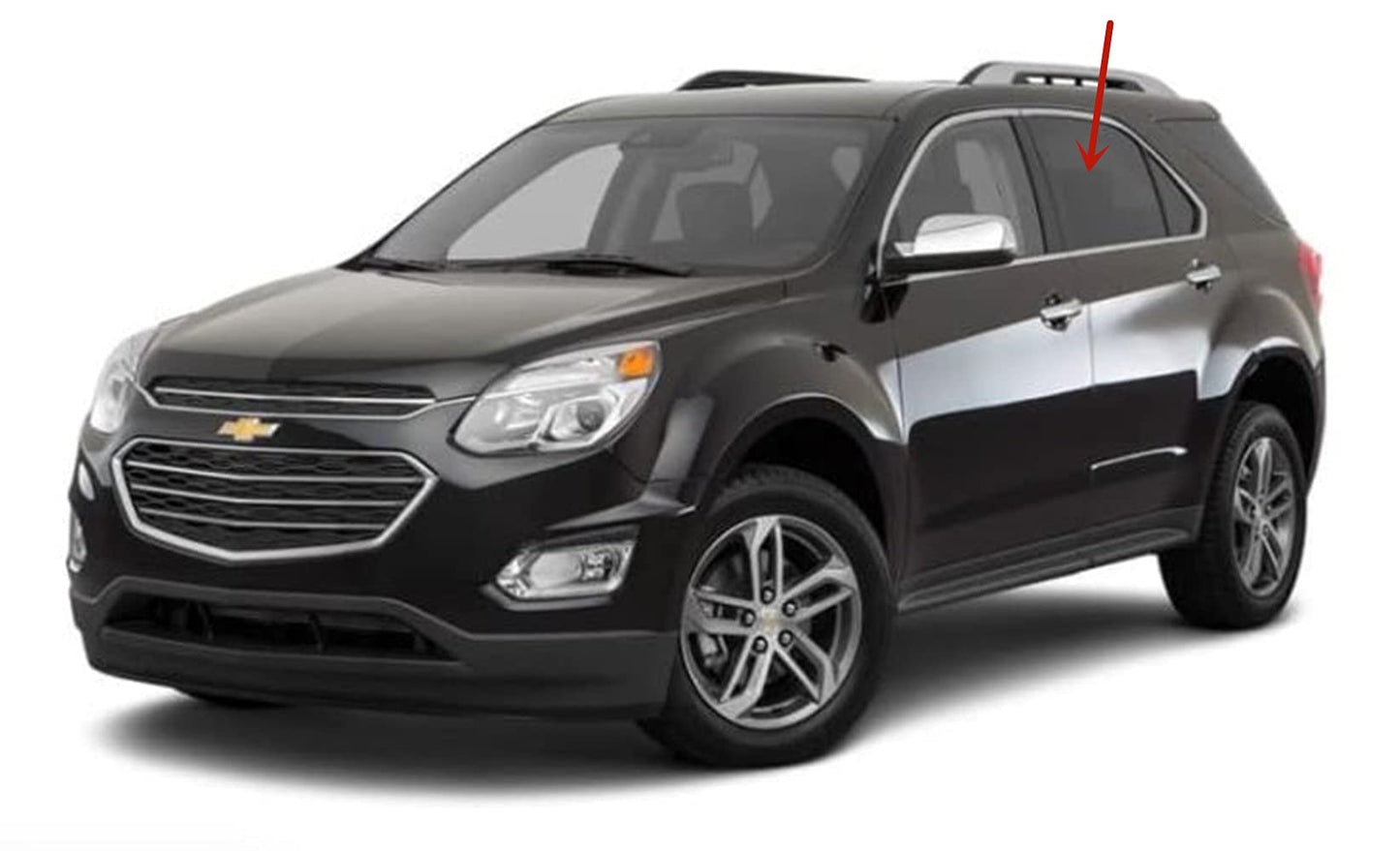 Driver Left Side Rear Door Window Door Glass Compatible with Chevrolet Equinox 2010-2017 Models