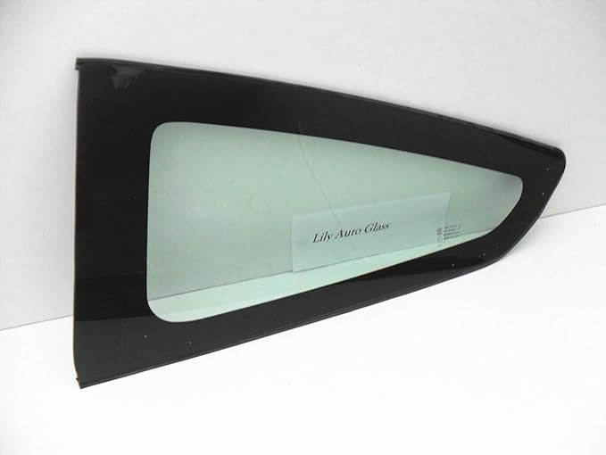 Driver Left Side Rear Quarter Window Quarter Glass W/ Gasket Compatible with Honda Civic 2 Door Coupe 2012-2015 Models