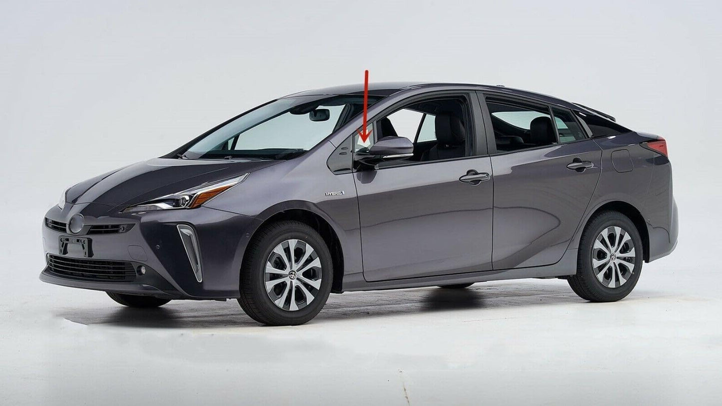Driver Left Side Front Vent Window Vent Glass Compatible with Toyota Prius 2016-2022 Models