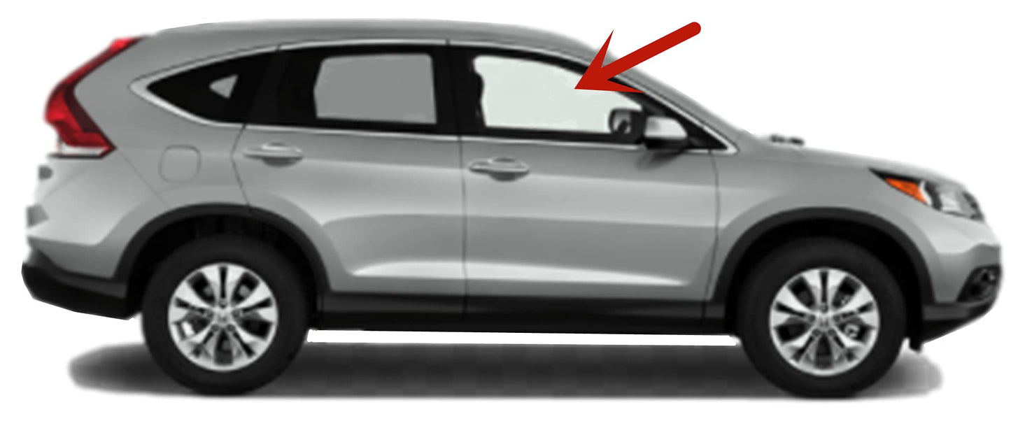 Passenger Right Side Front Door Window Door Glass Compatible with Honda CR-V 2012-2016 Models