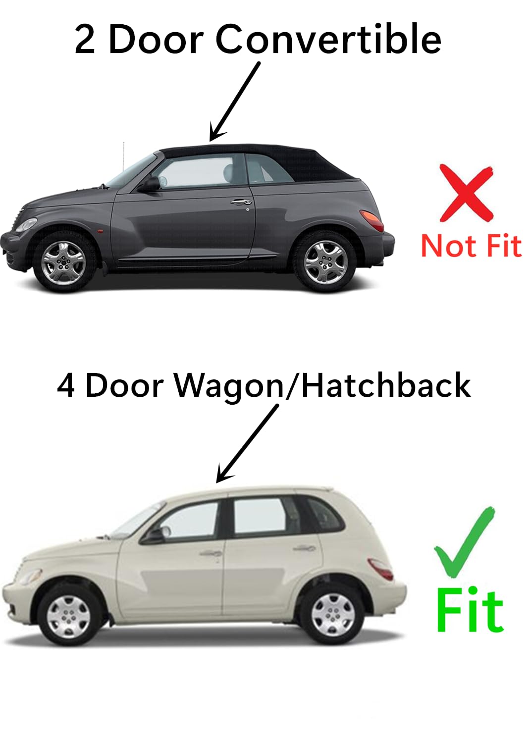 Driver Left Side Front Door Window Door Glass Compatible with Chrysler PT Cruiser 4 Door Hatchback 2001-2010 Models