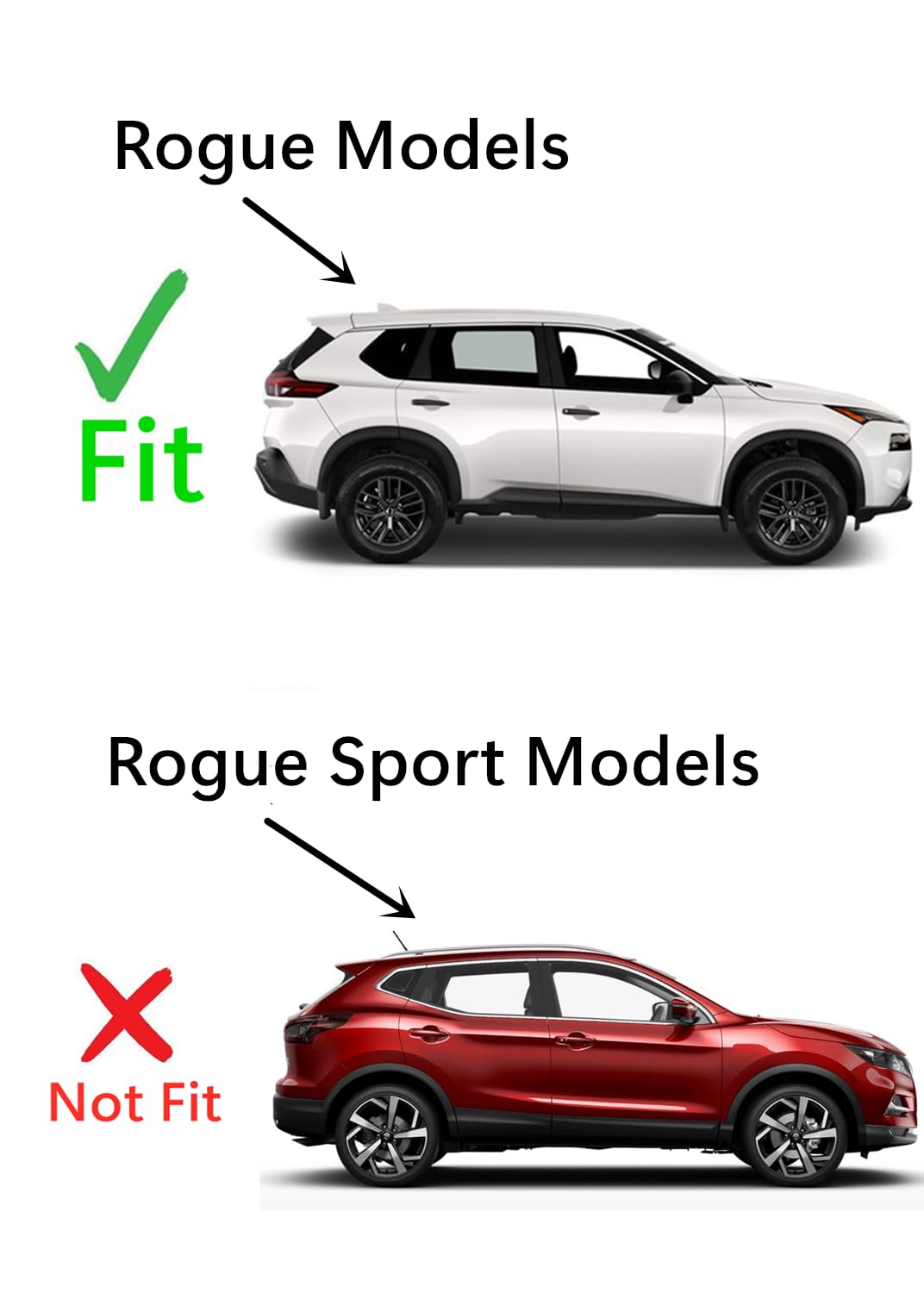 Chrome Moulding Style Tempered Passenger Right Side Quarter Window Quarter Glass Compatible with Nissan Rogue 2021-2025 Models (Not For Rogue Sport)