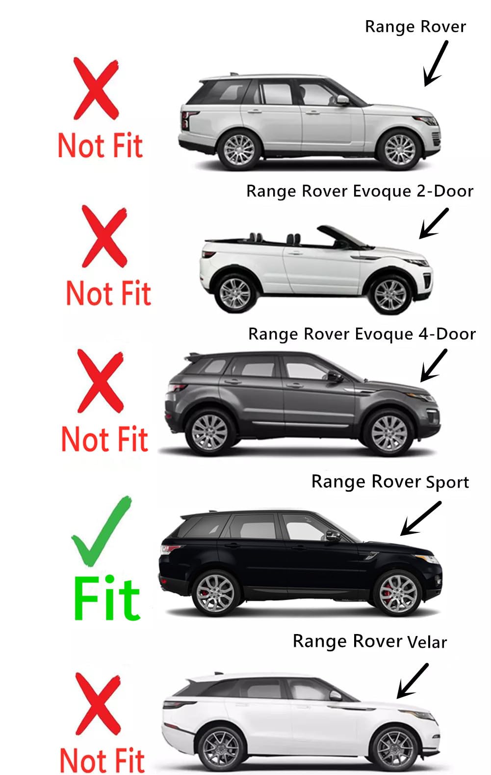 Factory Privacy Tempered Passenger Right Side Rear Door Window Glass Compatible with Range Rover Sport 2014-2022 Models