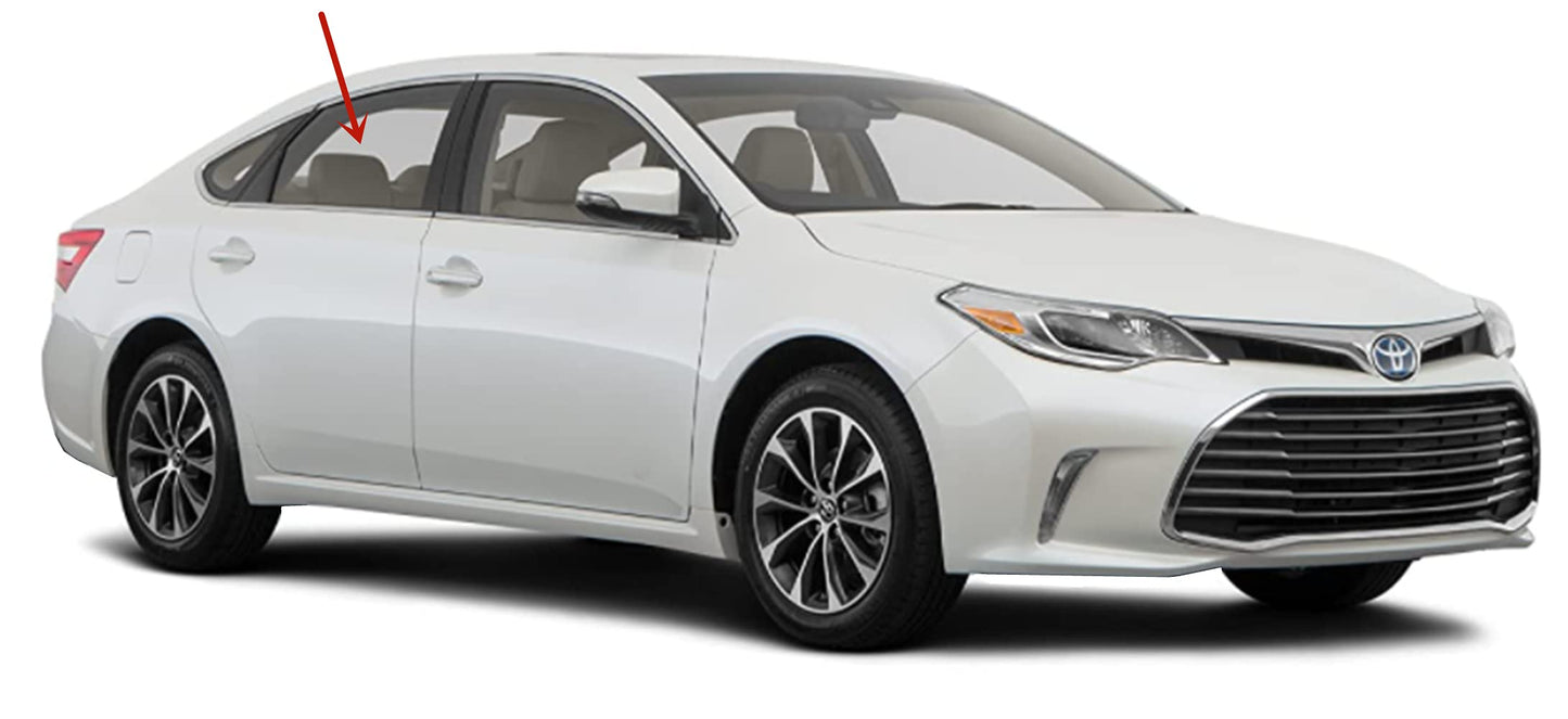 Passenger Right Side Rear Door Window Door Glass Compatible with Toyota Avalon 2013-2018 Models