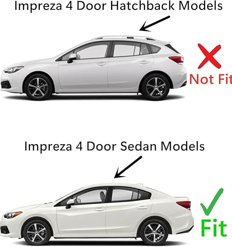 Driver Left Side Rear Door Window Door Glass Compatible with Subaru Impreza 4 Door Sedan 2017-2023 Models