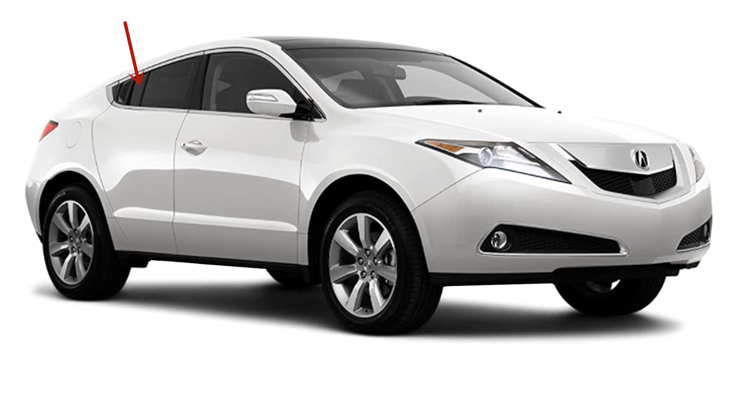 Passenger Right Side Rear Vent Window Vent Glass Compatible with Acura ZDX 2010-2013 Models