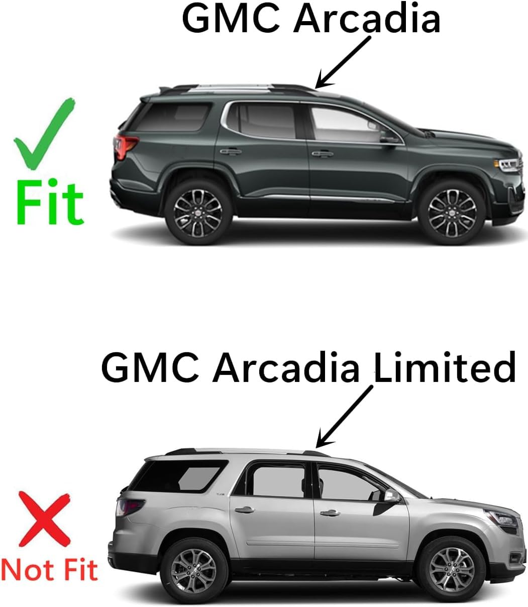 Passenger Right Side Rear Door Window Door Glass Compatible with GMC Acadia 2017-2023 Models (not for Acadia Limited Model)