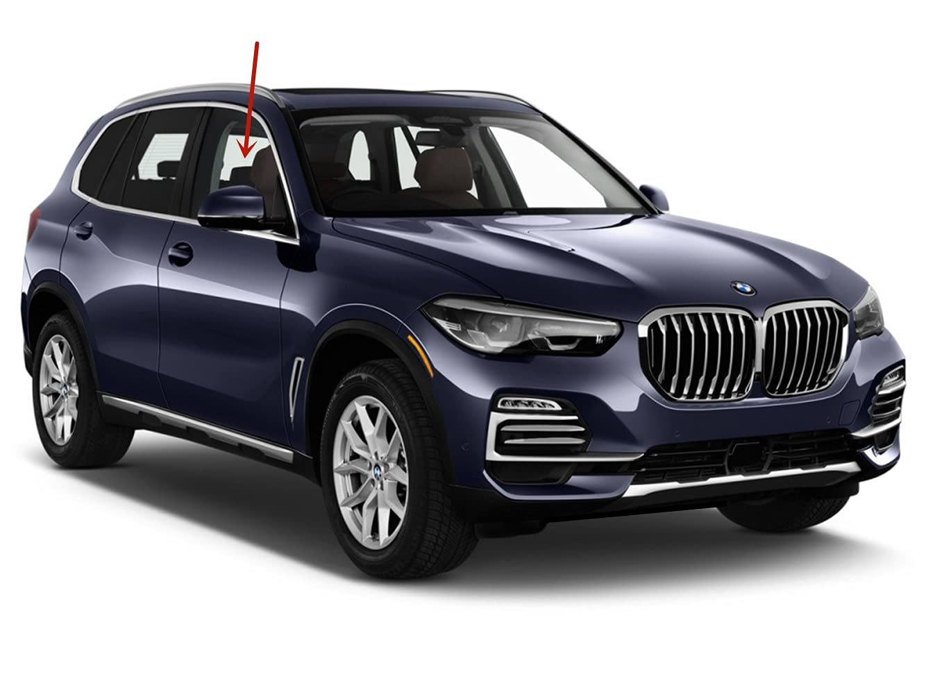 Laminated Passenger Right Side Front Door Window Door Glass Compatible with BMW X5 / X7 2019-2025 Models