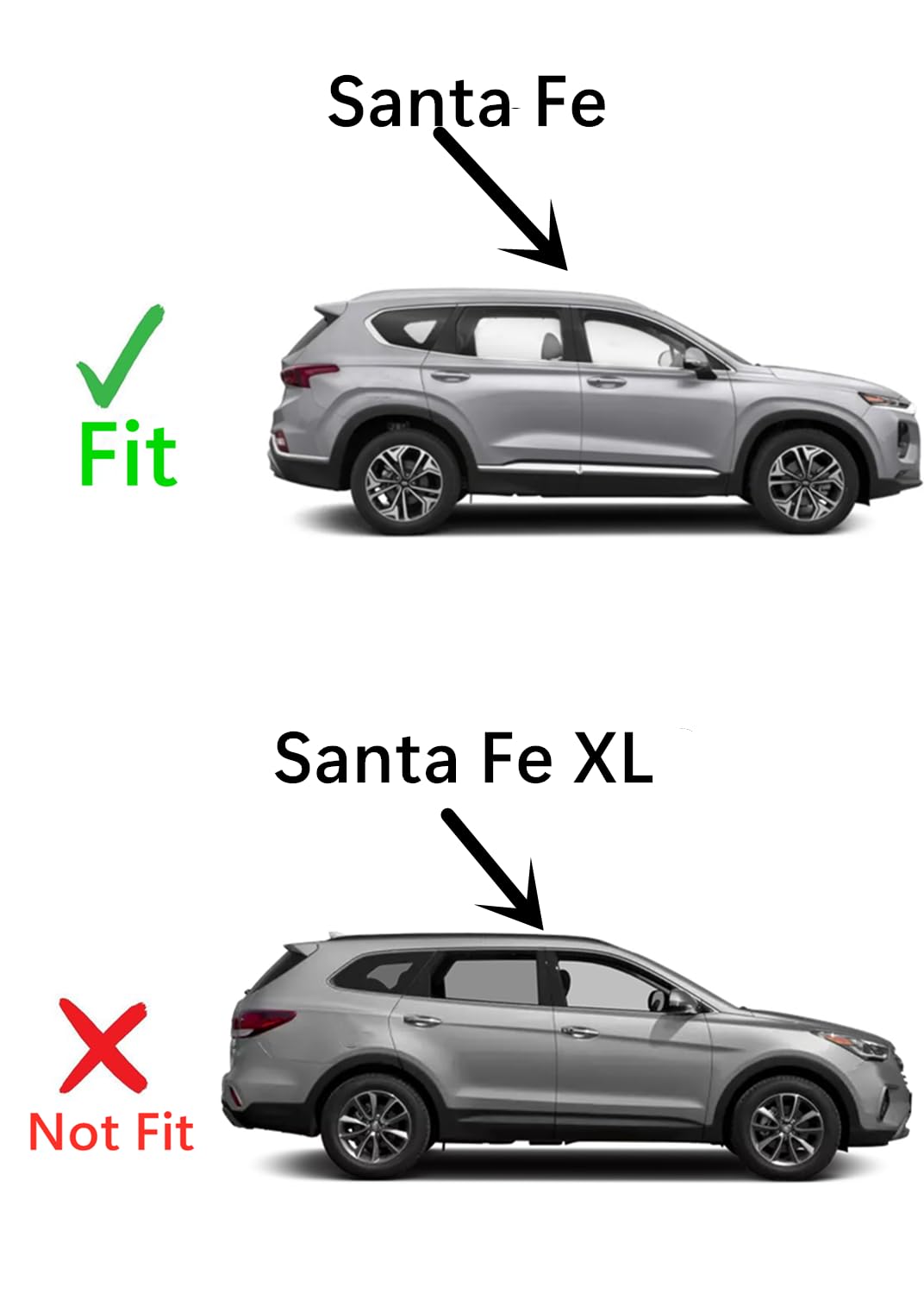 Tempered Passenger Right Side Front Door Window Door Glass Compatible with Hyundai Santa Fe 2019-2023 Models