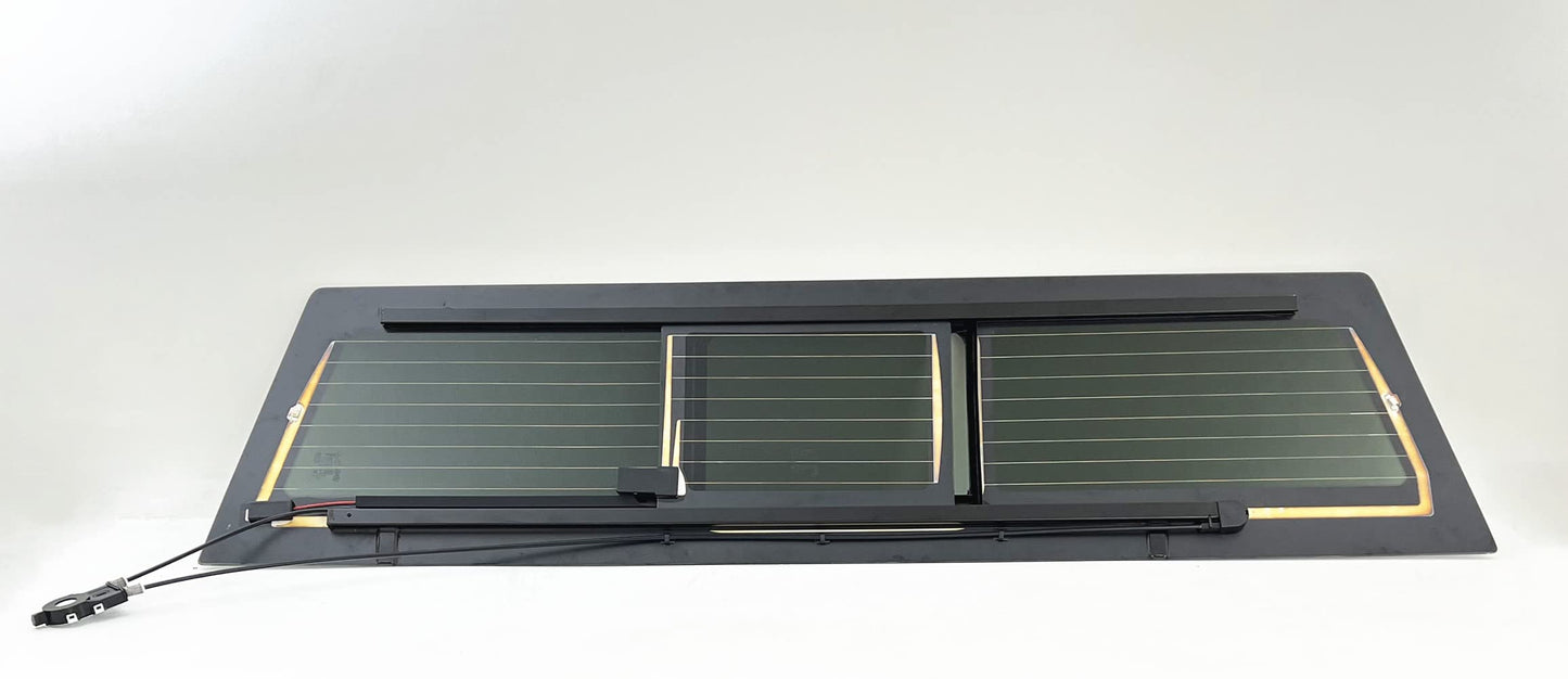 One Panel High Performance Heated Power Slider Back Window Glass Compatible with Chevrolet Silverado/GMC Sierra 2019-2025 1500 & 2020-2025 2500/3500 4 Door Pickups (Not For 1500 Light Duty)