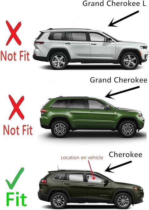 Laminated Passenger Right Side Front Door Window Door Glass Compatible with Jeep Cherokee 2014-2023 Models