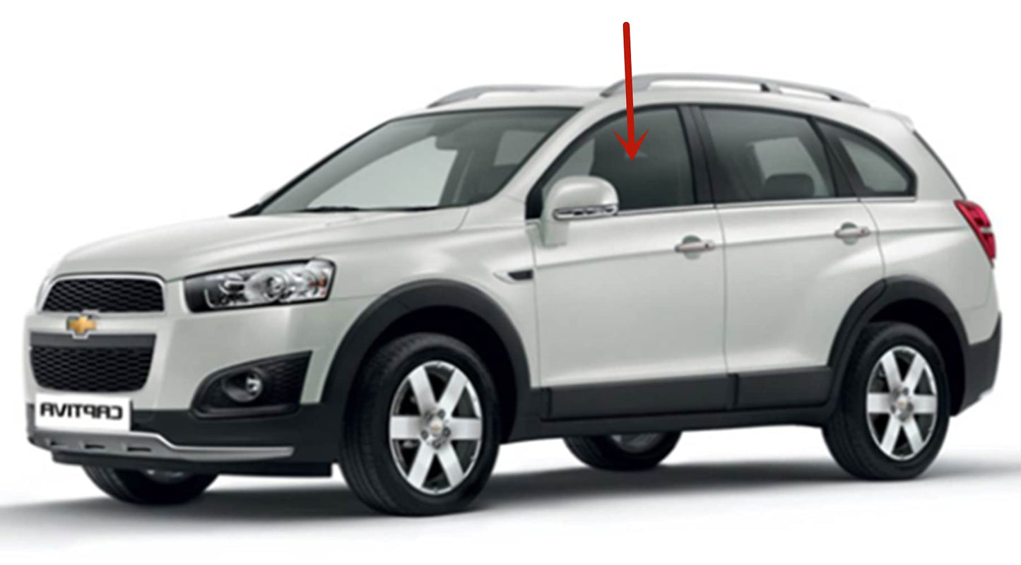 Driver Left Side Front Door Window Door Glass Compatible with Chevrolet Captiva Sport/Saturn VUE 2008-2016 4 Door Models