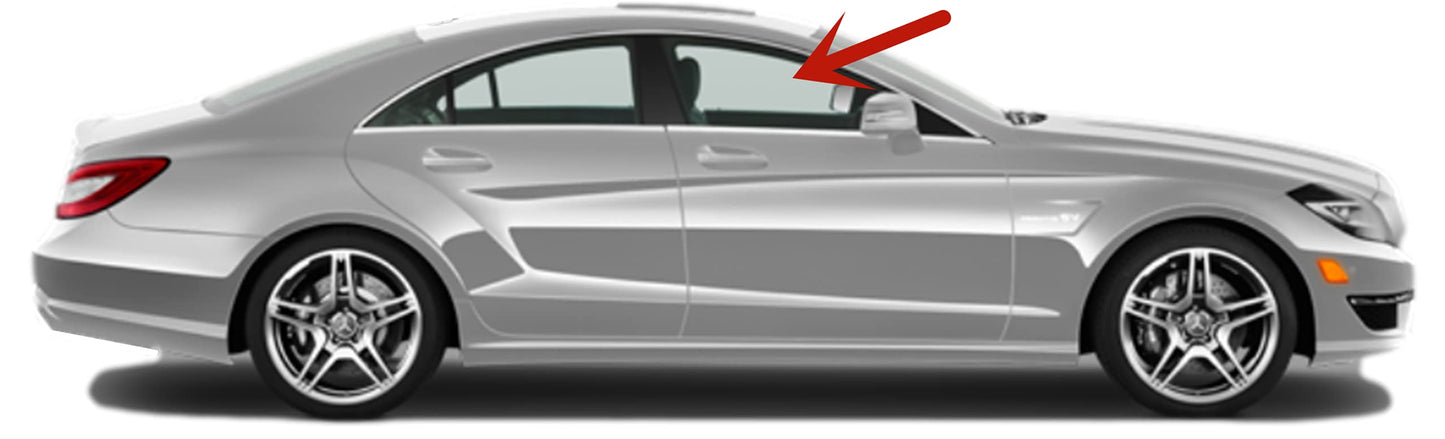 OEM Passenger Right Side Front Door Window Door Glass Compatible with Mercedes Benz CLS63AMG / CLS550 / CLS400 4 Door Coupe 2012-2018 Models