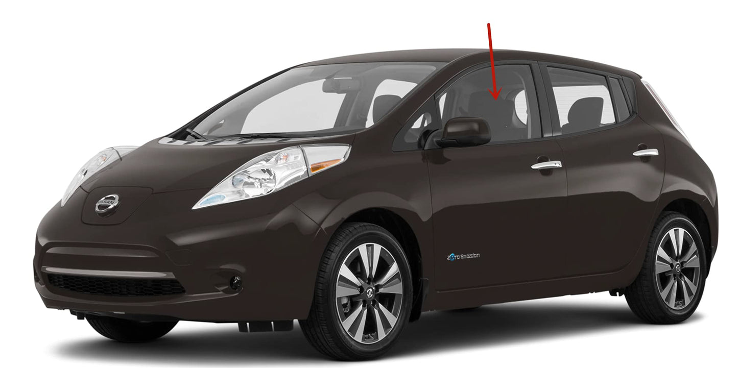 Driver Left Side Front Door Glass Door Window Compatible with Nissan Leaf 4 Door Hatchback 2011-2017 Models