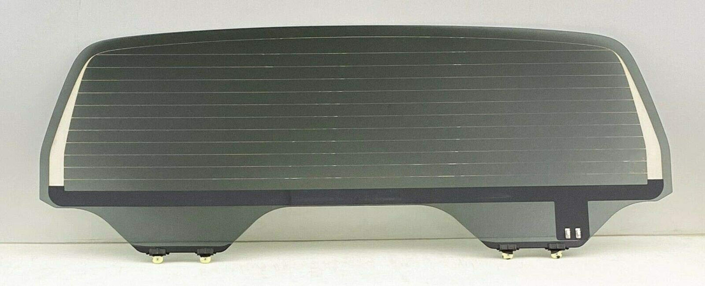 Heated Power Drop Down Style Back Window Back Glass Compatible with Toyota Tundra 4 Door Crew Cab Pickups 2007-2021 Models