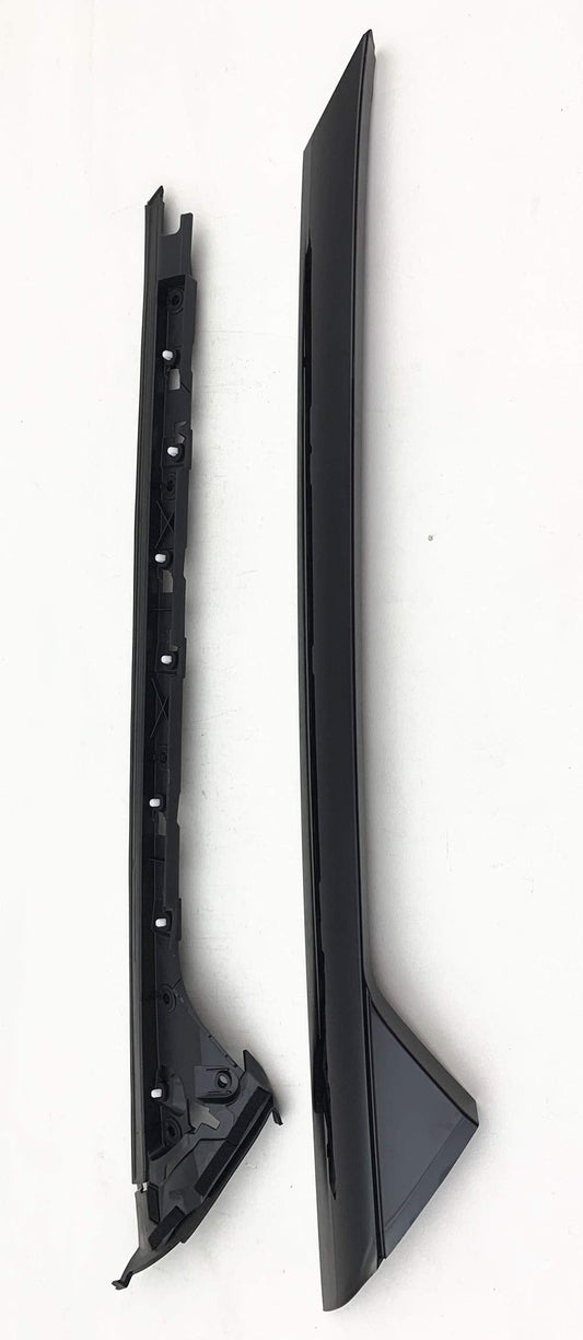 Driver Left Side?Inner & Outer Complete Set Front Windshield Pillar Molding Compatible with Ford Explorer?2011-2019 Models