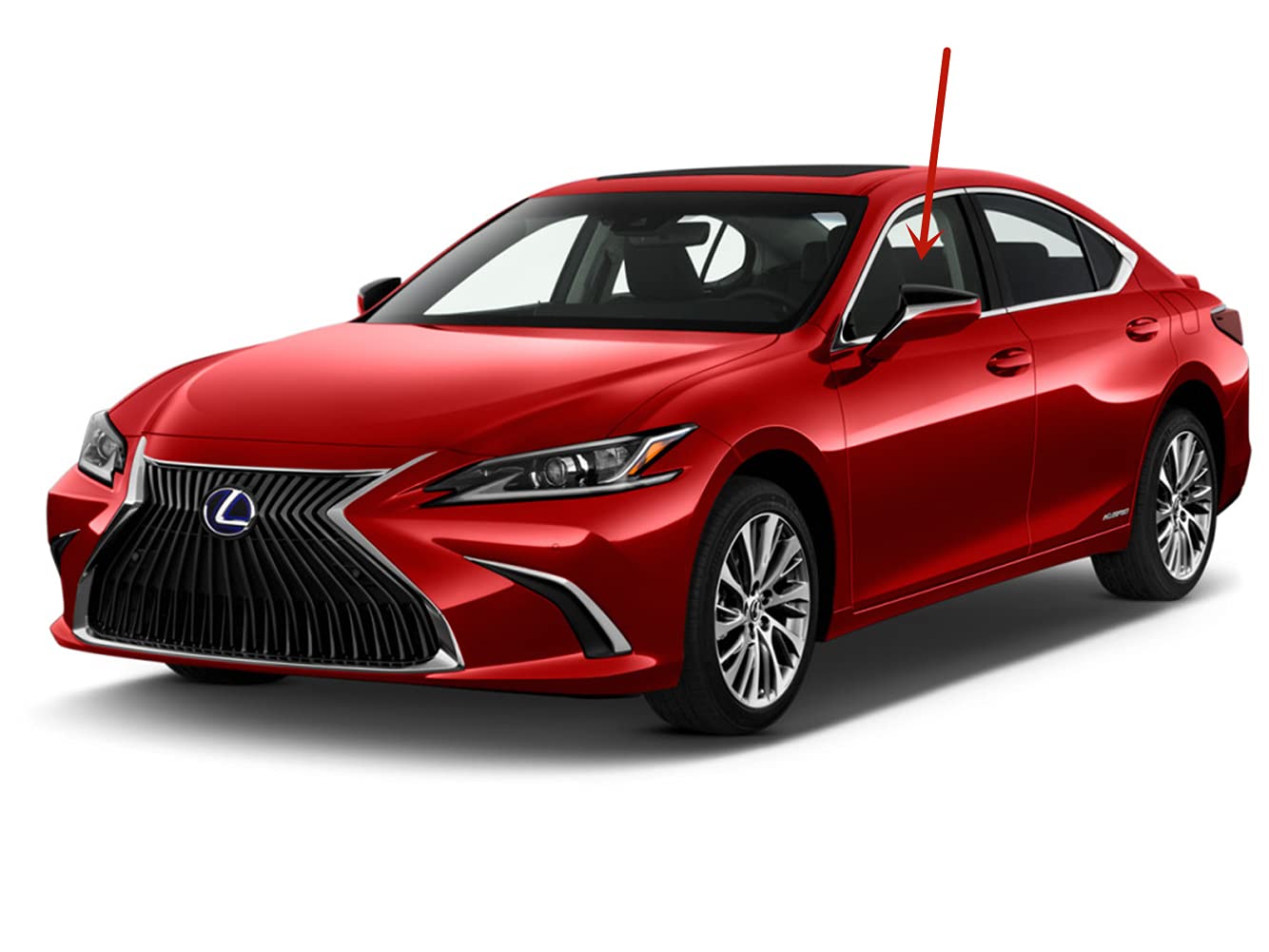 Laminated Driver Left Side Front Door Window Door Glass Compatible with Lexus ES250 / ES300h / ES350 2019-2025 Models