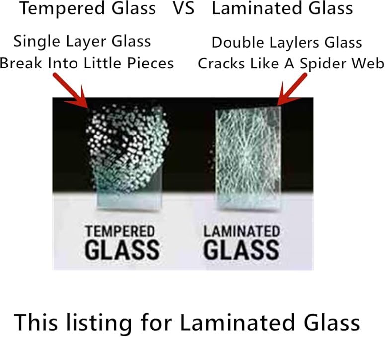 OEM Laminated Driver Left Side Front Door Window Door Glass Compatible with Ram 1500 Pickup 2019-2025 Models (Not For 1500Classic)