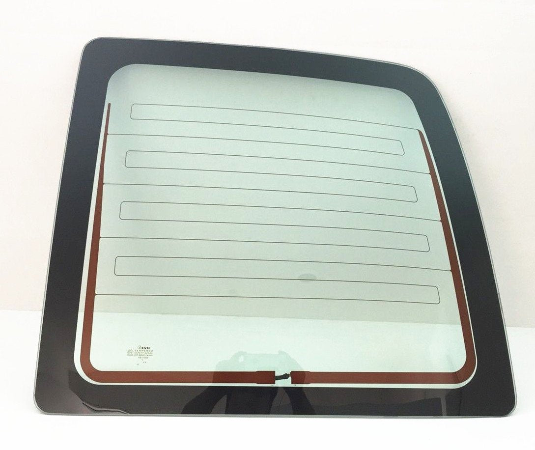 Heated Stationary Back Window Back Glass Passenger Right Side Compatible with Chevrolet Express/GMC Savana 2003-2025 Models
