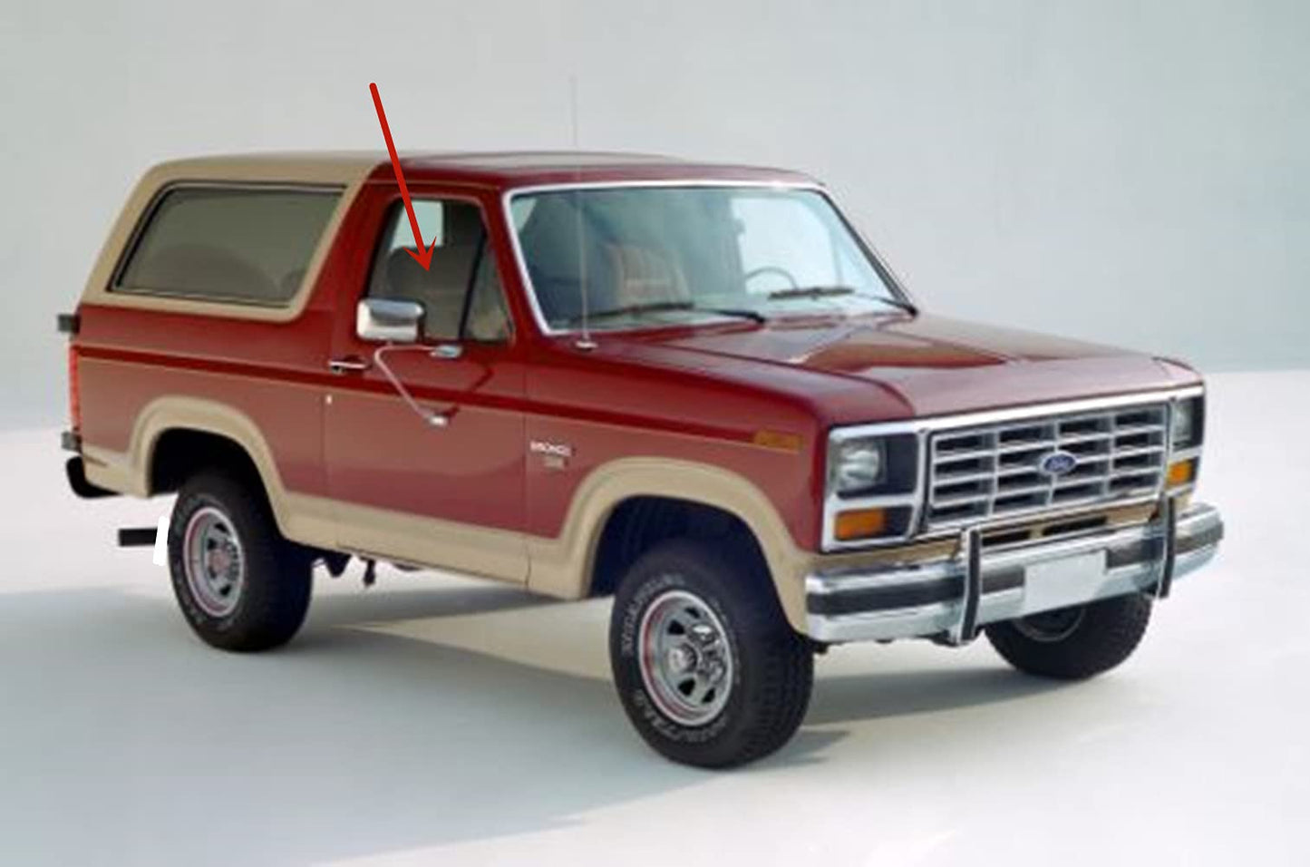 Passenger Right Side Door Window Door Glass Compatible with Ford Bronco 1980-1986 Models