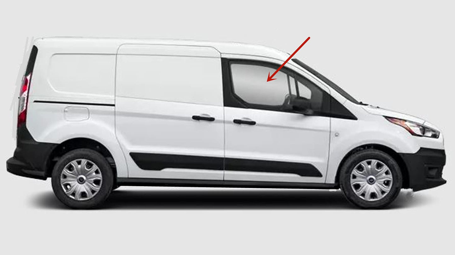 Passenger Right Side Front Door Window Door Glass Compatible with Ford Transit Connect 2014-2023 Models