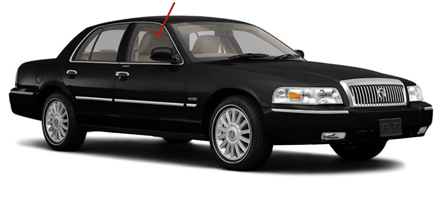 Laminated Passenger Right Side Front Door Window Door Glass Compatible with Ford Crown Victoria/Mercury Grand Marquis/Mercury Marauder 2003-2011 Models