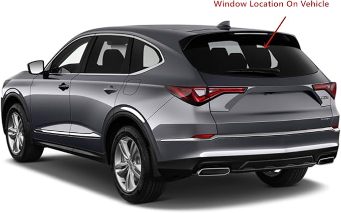 Tempered Heated Rear Tailgate Liftgate Window Back Glass Compatible with Acura MDX 2022-2025 Models