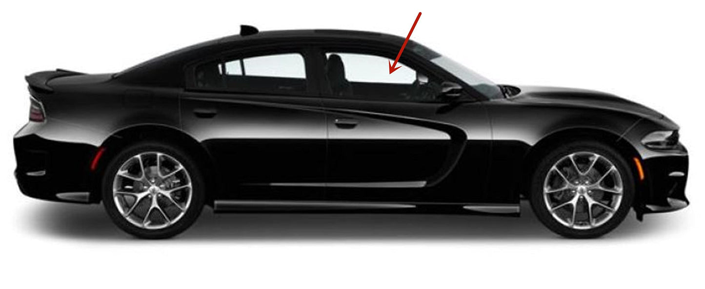 Laminated Passenger Right Side Front Door Window Door Glass Compatible with Dodge Charger 2011-2022 Models