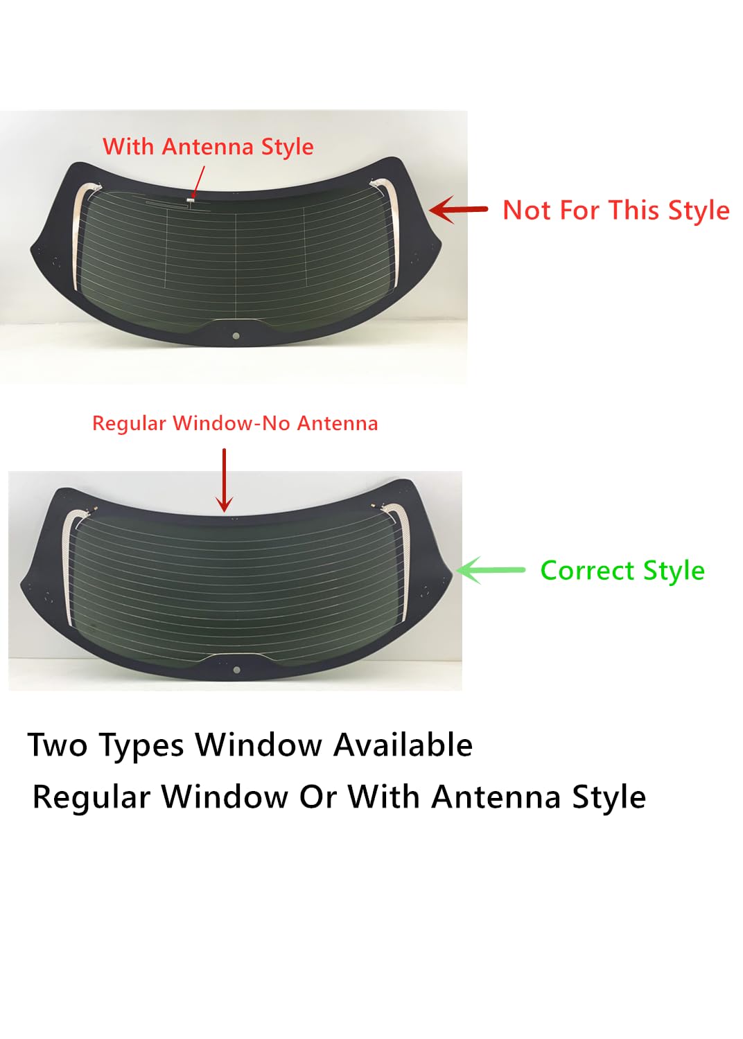Heated Back Tailgate Window Back Glass Compatible with Mazda CX-9 2016-2023 Models