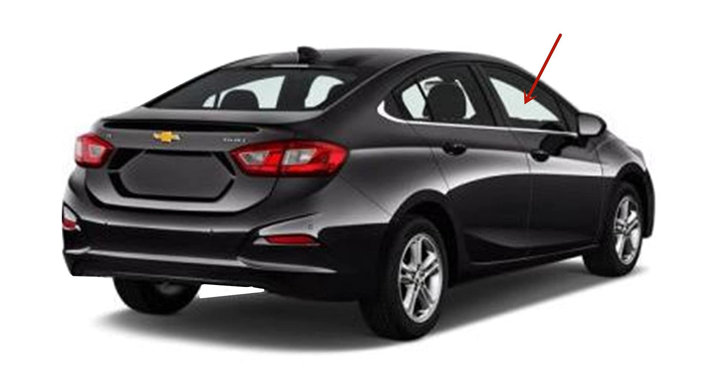 Passenger Right Side Front Door Window Door Glass Compatible with Chevrolet Cruze 4 Door Sedan 2010-2015 Models/ Cruze Limited 4 Door Sedan 2016 Models