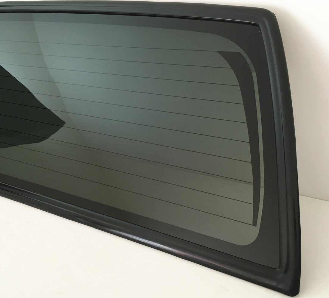 Heated Back Window Back Glass Compatible with Nissan Frontier Pickup 4 Door Crew Cab 2001-2004 Models