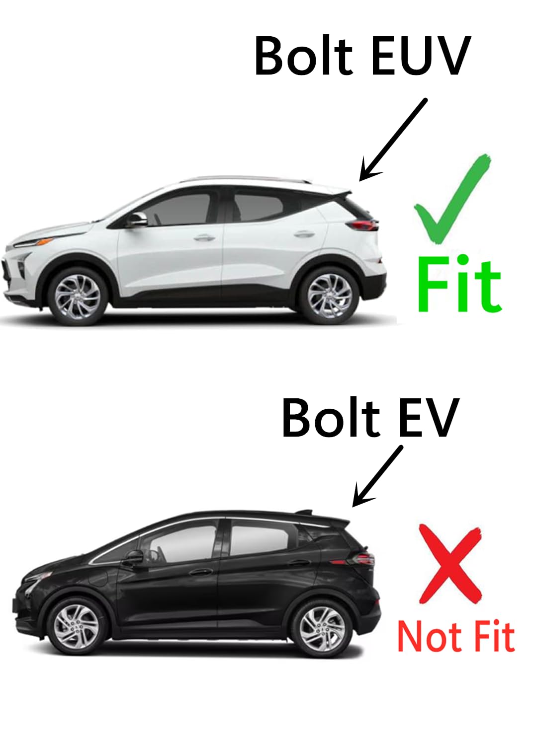 Heated Back Tailgate Liftgate Window Back Glass Compatible with Chevrolet Bolt EUV 2022-2023 Models (Not For Bolt EV)