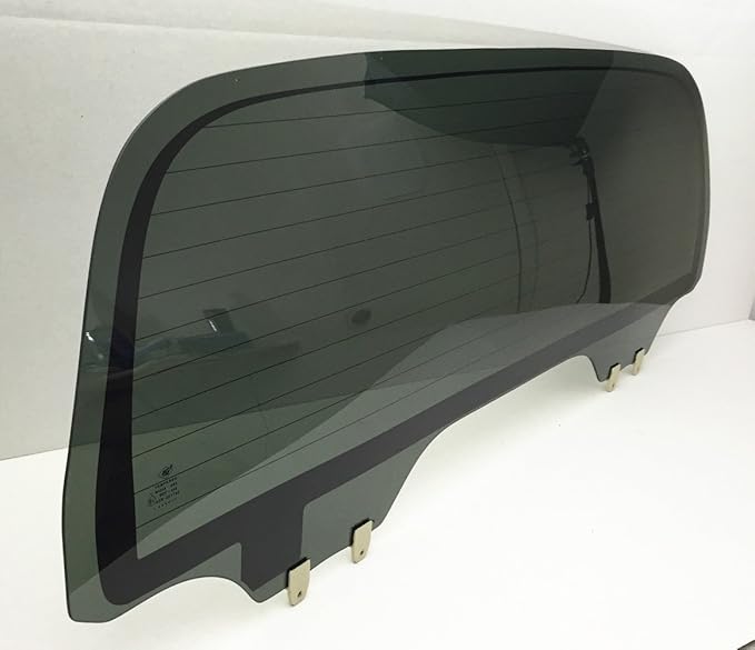 Heated Power Drop Down?Style Back Window Back Glass Compatible with Toyota Tundra Pickup 4 Door Crew Cab 2004-2006 Models