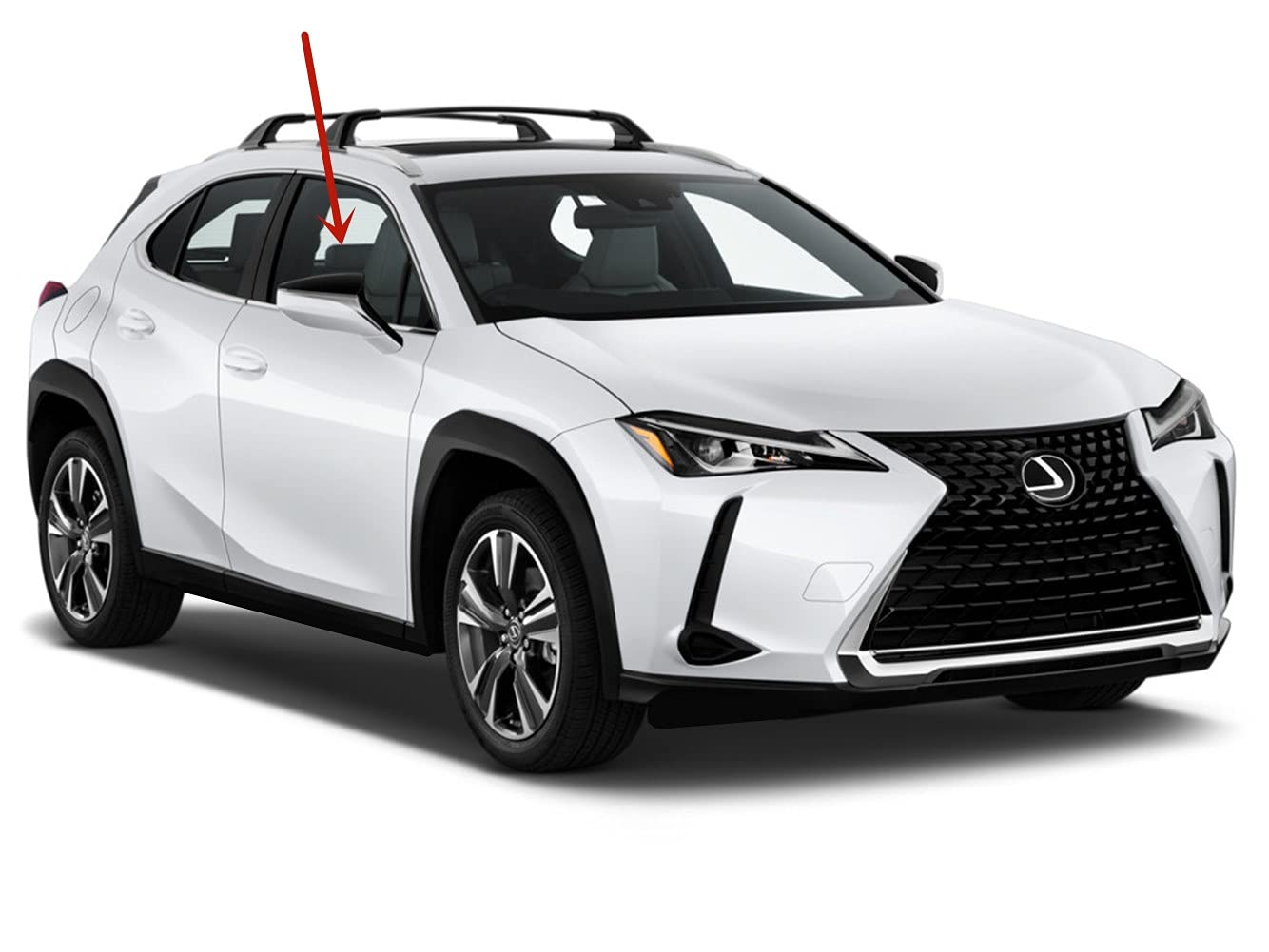 Tempered Passenger Right Side Front Door Window Door Glass Compatible with Lexus UX200 / UX250h 2019-2024 Models