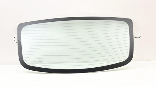 Without Wiper Hole Style Heated Back Window Back Glass Compatible with Hyundai Accent 2 Door Hatchback 2007-2011 Models