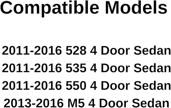 Heated Back Window Back Glass Compatible with BMW 528 528i 535 535d 535i 550 550i M5 4 Door Sedan 2011-2016 Models