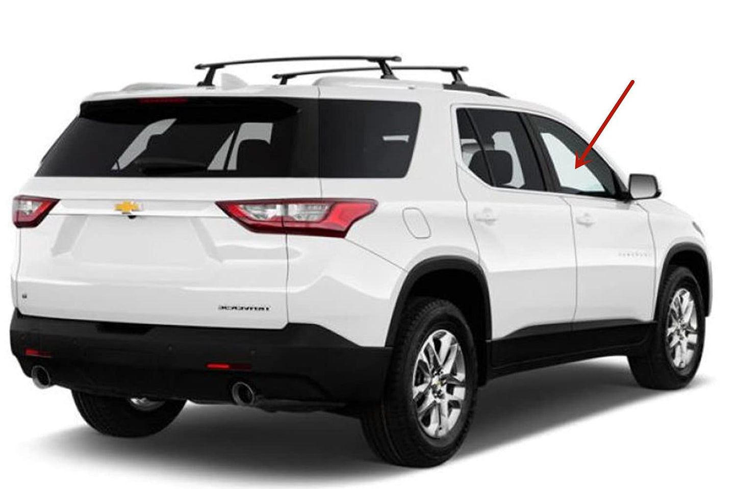 Passenger Right Side Front Door Window Door Glass Compatible with Chevrolet Traverse 2018-2023 Models