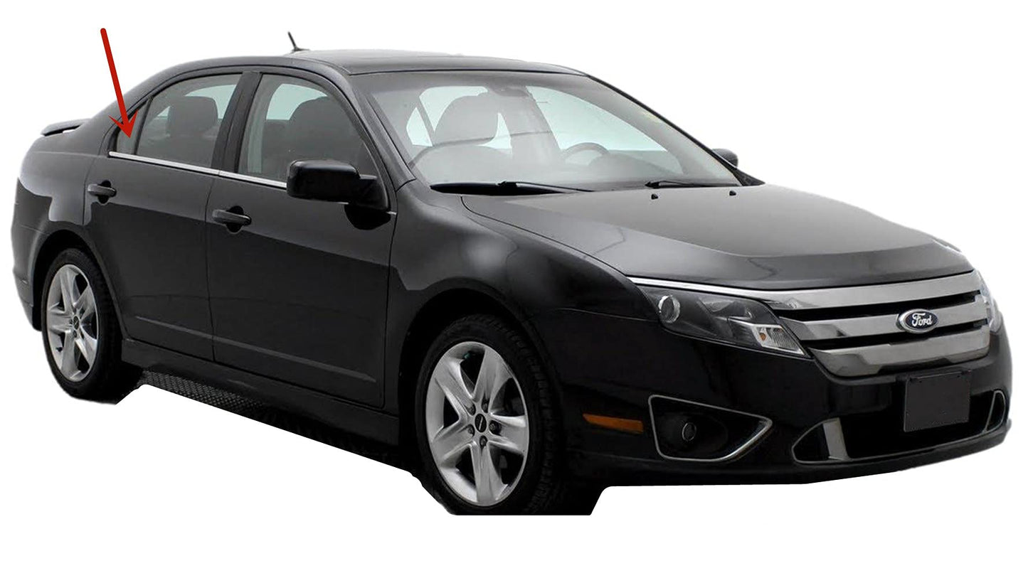 Passenger Right Side Rear Vent Window Vent Glass Compatible with Lincoln MKZ 4 Door Sedan 2007-2012 Models