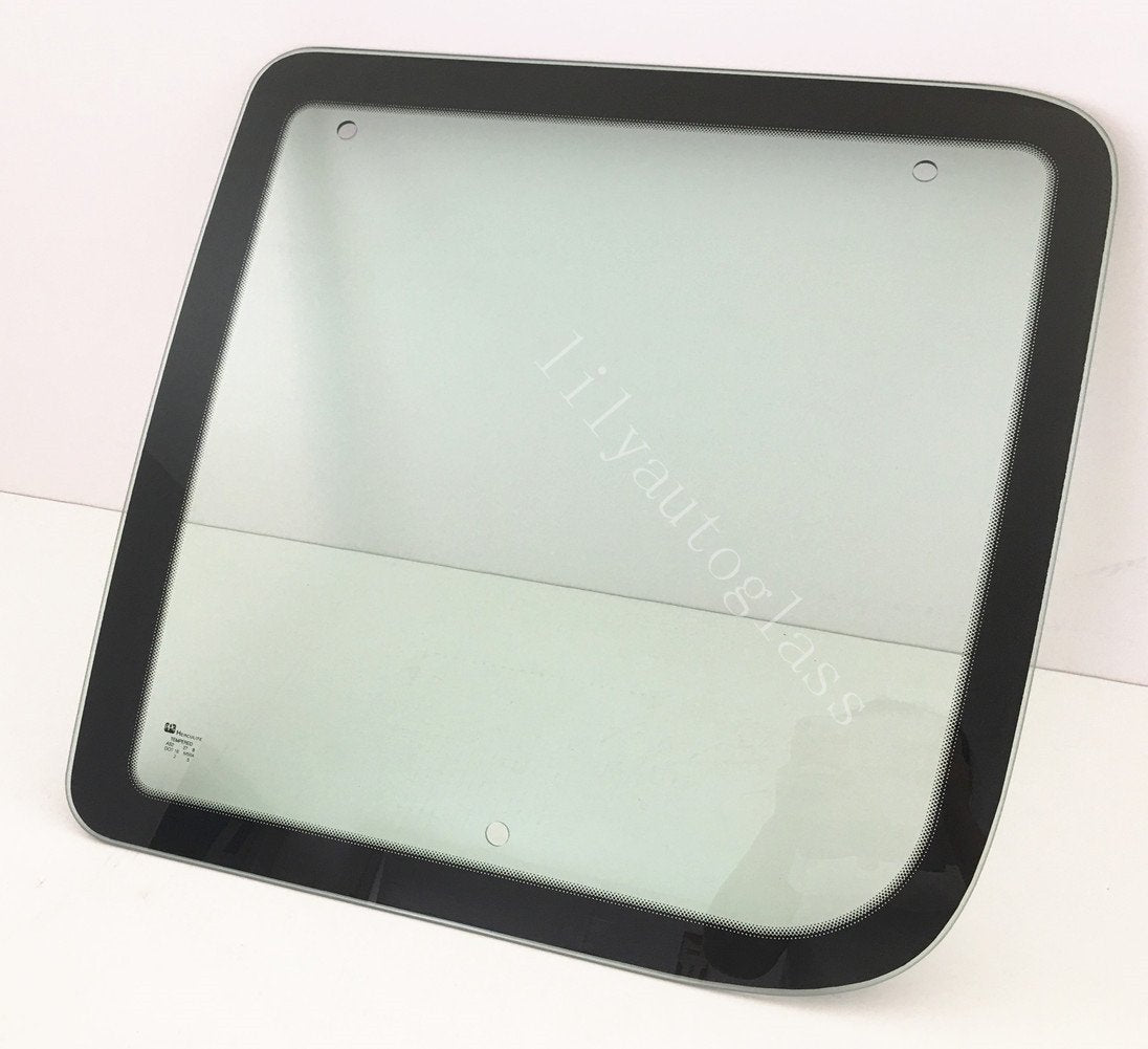 Movable Passenger Right Side Front Hinged Body Side Door Window Door Glass Compatible with Ford Econoline 1992-2016 Models