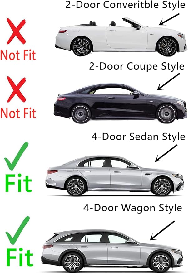 Tempered Passenger Right Side Front Door Window Door Glass Compatible with Mercedes Benz E300 E43AMG 2017-2019 / E350 2020-2023 / E53AMG 2019-2023 / E400 E450 E63AMG 2017-2023 4 Door Models