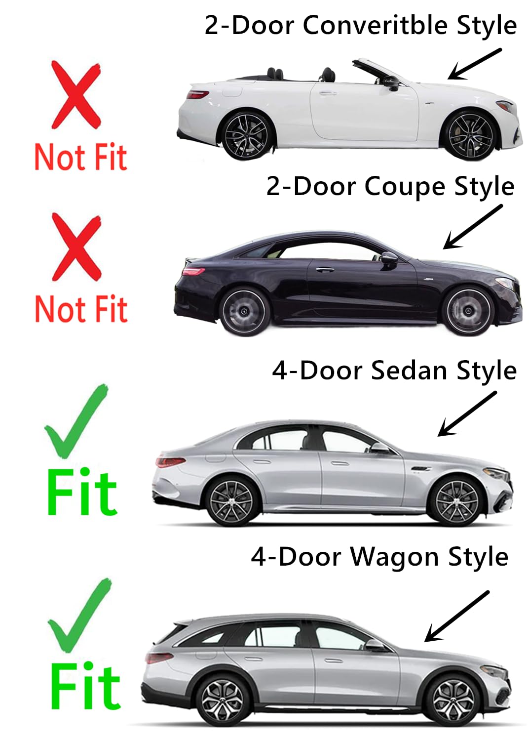 Laminated-Style Tempered Passenger Right Side Front Door Window Glass Compatible with Mercedes Benz E300 E43AMG 2017-2019 / E350 2020-2023 / E53AMG 2019-2023 / E400 E450 E63AMG 2017-2023 4-Door