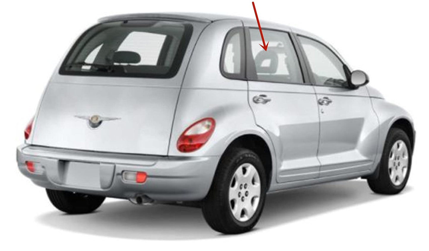 Passenger Right Side Rear Door Window Door Glass Compatible with Chrysler PT Cruiser 4 Door Hatchback 2001-2010 Models