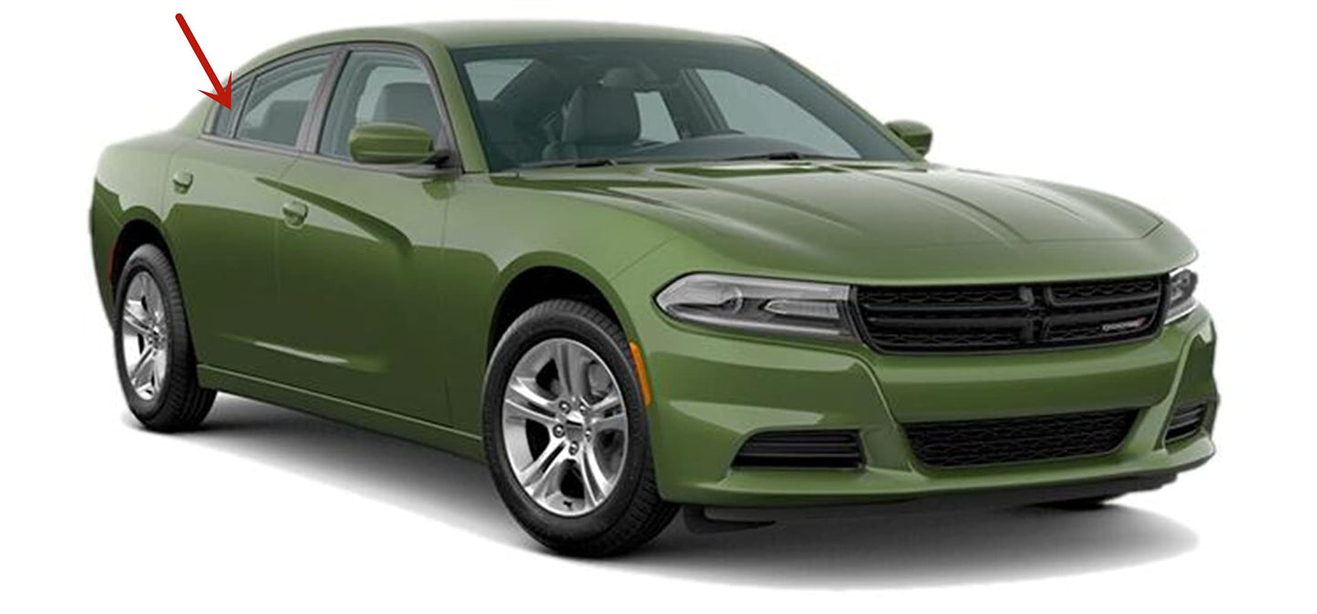 OEM Passenger Right Side Rear Vent Window Vent Glass Compatible with Dodge Charger 2011-2023 Models
