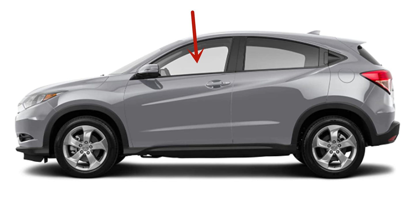 Driver Left Side Front Door Window Door Glass Compatible with Honda HR-V 4 Door Hatchback 2016-2022 Models